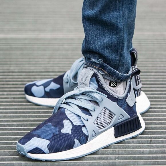 Adidas Nmd XR1 Primeknit Women Duck Camo Noble Ink - Picture 1 of 8